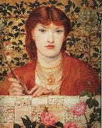 Dante Gabriel Rossetti Regina Cordium Sweden oil painting artist